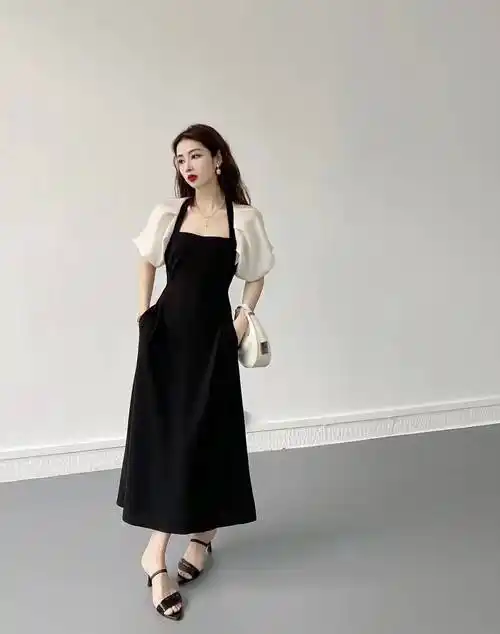 长款连衣裙搭配什么鞋子好看图片