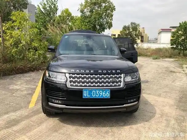 拍卖成功!广东省中山市一辆车牌号为,粤l03966路虎揽胜越野车