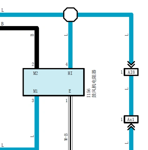 2019年卡罗拉 鼓风机电阻电路图