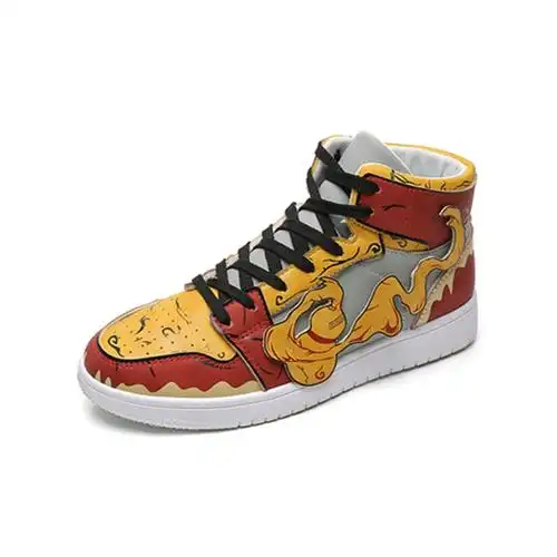 火影忍者我爱罗联名鞋2020新款韩版男鞋动漫爆改aj男鞋潮流高帮鞋
