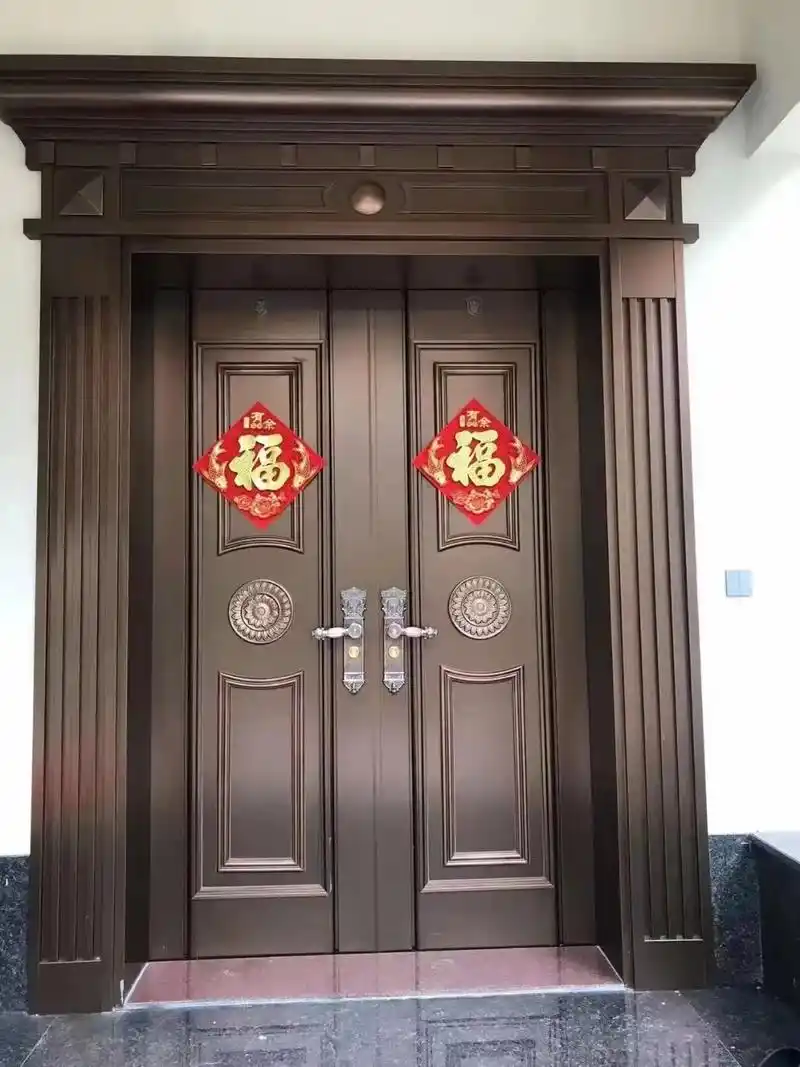 厂家直销,专业订做.不锈钢,铝合金双开大门,简单轻奢,价格优 - 抖音