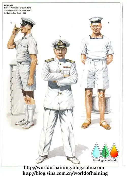 二战英国皇家海军军服图册