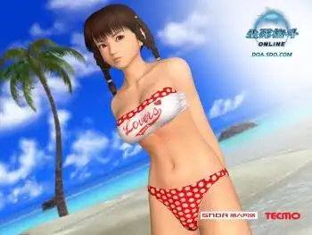 性感十月《生死格斗ol》泳装壁纸发布