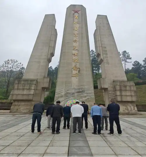 江西吉水县妇幼保健院各党支部开展清明祭英烈活动