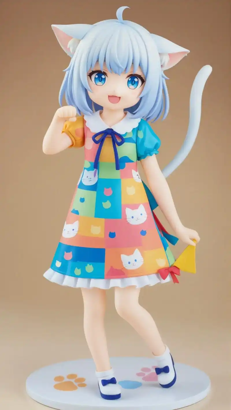 色彩鲜艳,造型可爱的手办风小女 - 抖音