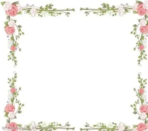 月季花边花边边框花美丽的花边图片
