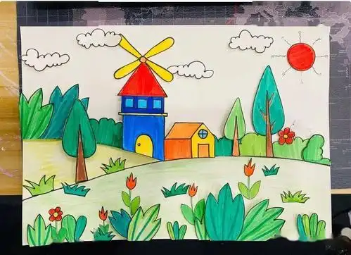 春天的儿童画 春天的儿童画简单的画