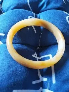 新疆乌尔禾金丝玉手镯 萝卜丝玉手镯 玉镯 纯天然玉石手镯 孤品