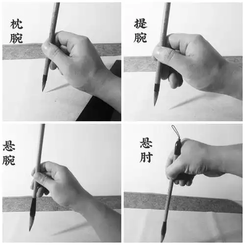 毛笔书法是一项肘,腕,指互相配合的线条艺术,三者缺一不可.