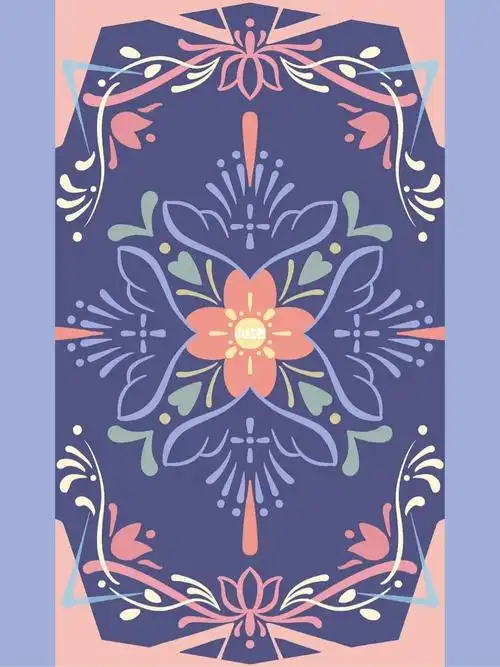 设计的塔罗牌的背面