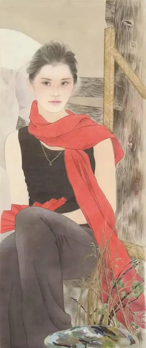 工笔画人物工笔画人物脸部染色步骤