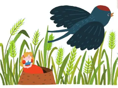 习作小课堂 | 给你的故事添加" 布景 "_拇指姑娘_燕子_森林