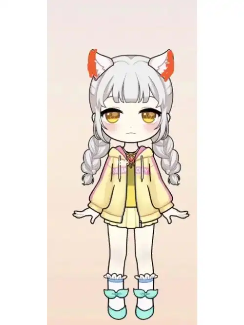 皓月公主和明日女王的拟人图