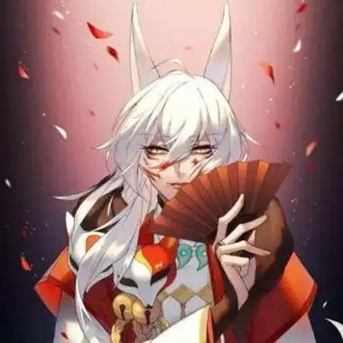 古风动漫情侣头像狐狸面具 动漫头像图片大全 -【爱个性】