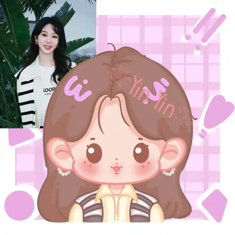 画一个超级奶的美丽杨紫啦!#创作灵感 #q版人物 #甜妹头像 - 抖音