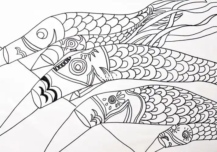 软头水彩笔鲤鱼旗