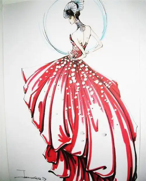 十二星座专属手绘婚纱,双子座黑色诱惑,摩羯座霸气女王范儿!