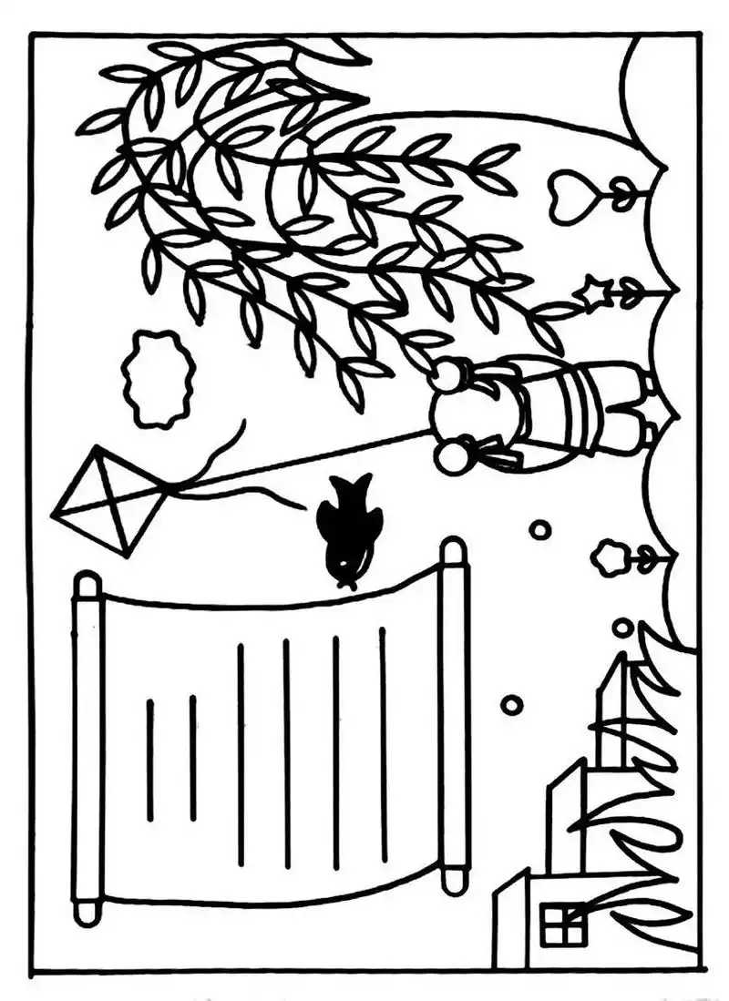 村居诗配画 古诗手抄报诗配画