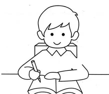 写字简笔画微信画家有男孩的妈妈是不是更费心小男孩的简笔画画法图片