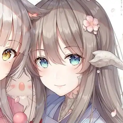 一左一右配对动漫闺蜜头像