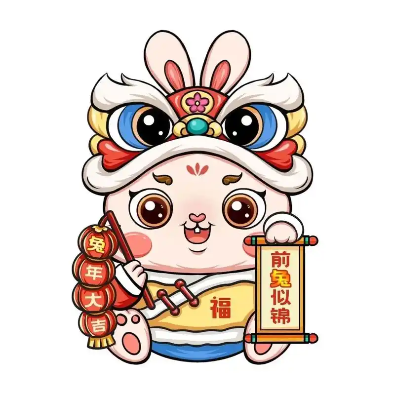 兔年吉祥物图片 这么可爱的兔兔,你喜欢吗?92