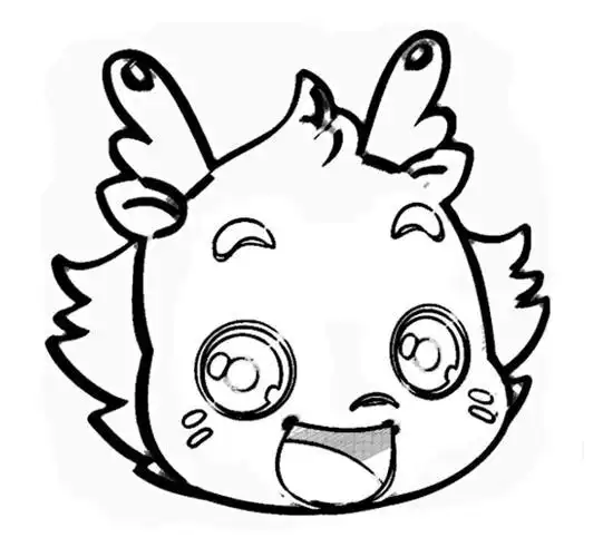 儿童龙头简笔画小伴龙