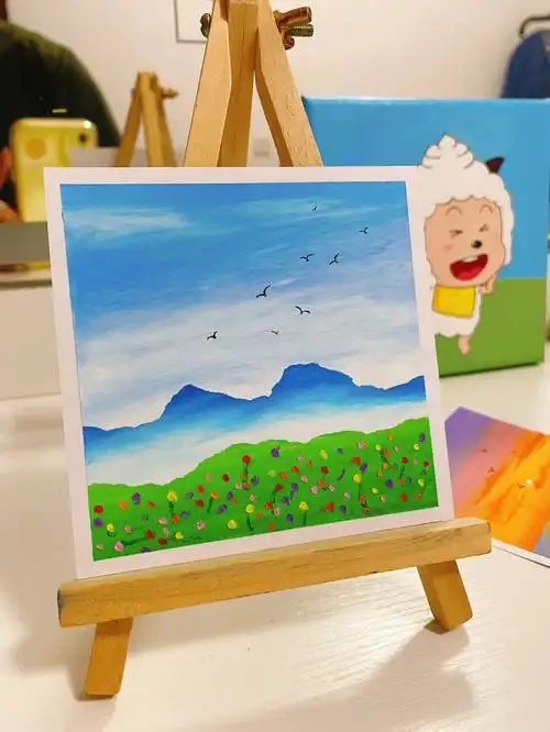 油画棒丨新手临摹丨简单入手丨天空