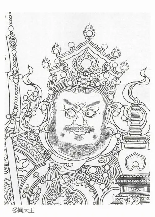 法海寺壁画线描分享二