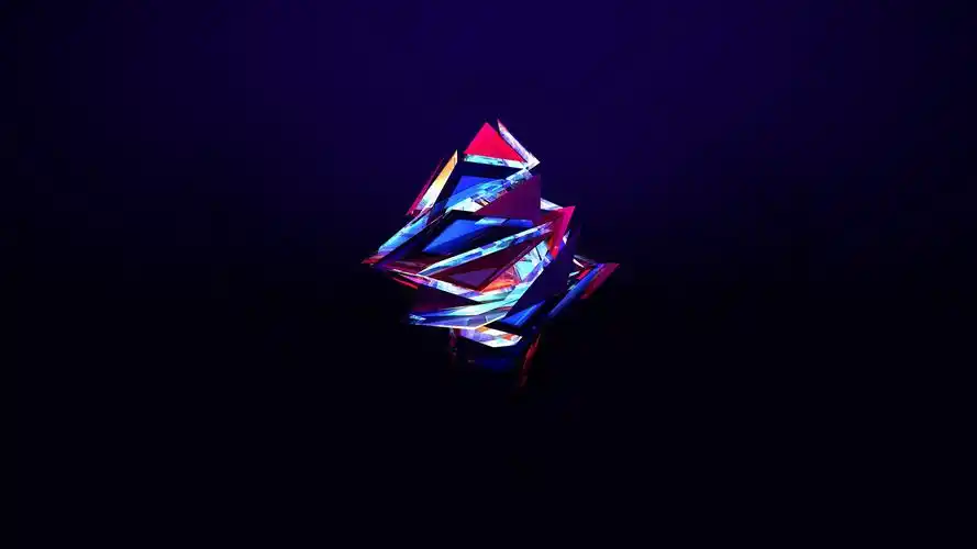 艺术&设计,抽象,颜色,蓝色,极简主义,几何,玻璃(abstract,blue,minima