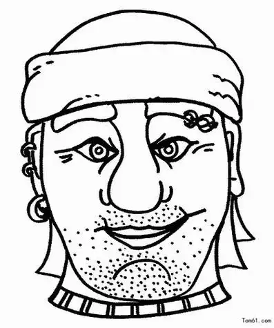 网手机版儿童简笔画藏式面具藏戏的面具简笔画藏戏中巫女的面具简笔画