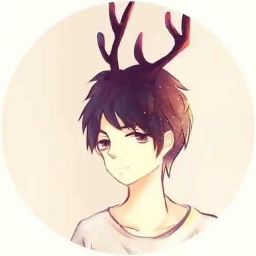 头像鹿角森系慕寒的头像