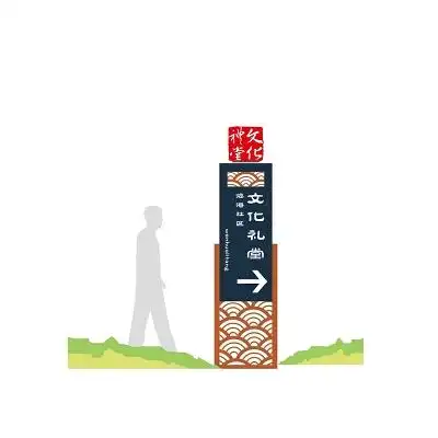 景区导向牌设计-景区导向牌模板-景区导向牌图片-觅知网