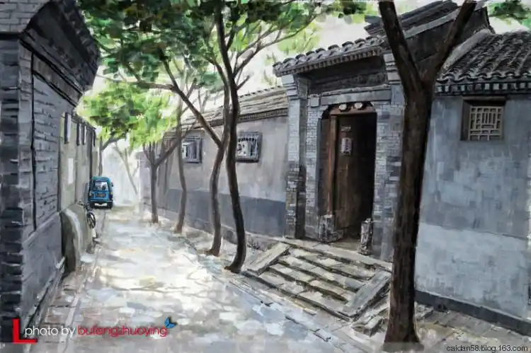 【原创】丹青描绘老北京——私家定制北京老胡同画作(原版水粉画)
