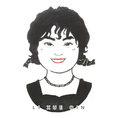 手绘头像李雪琴
