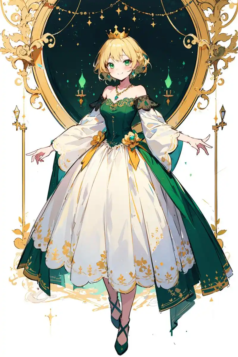 美丽的公主,端庄,华丽,立绘 #二次元 #动漫少女 #插画 #二次元# #动漫