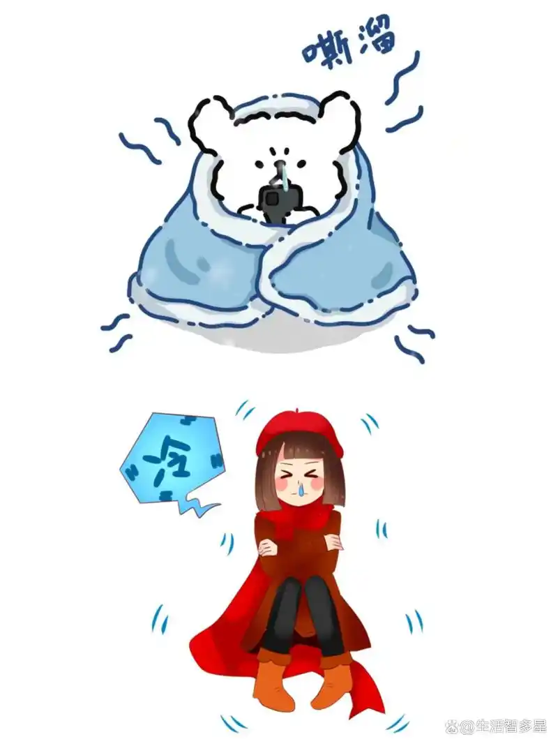 冷的图片可爱 发抖