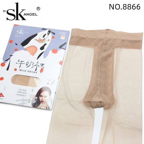sk8866 牛奶袜6d超薄隐形无痕t裆丝袜 脚尖加固夏季肤色连裤袜女