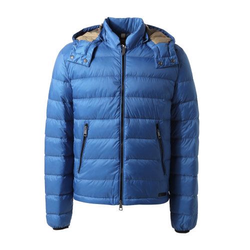 burberry/博柏利 巴宝莉 男装 羽绒服 服装 蓝色 可拆卸帽轻质男士