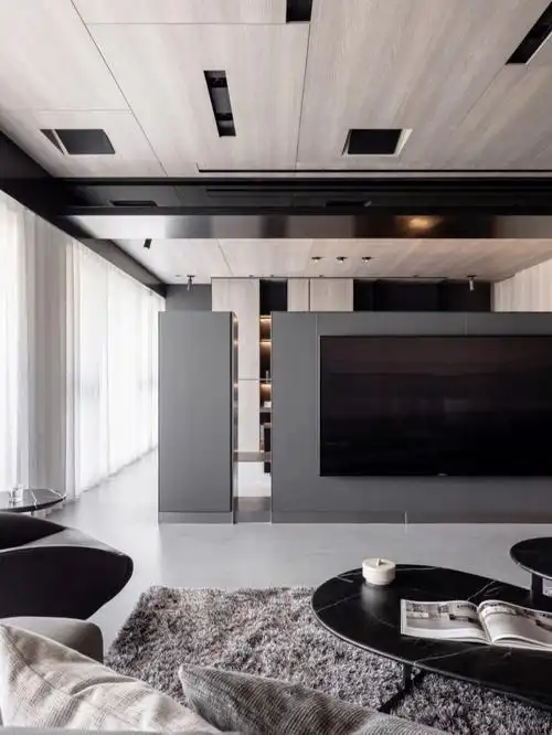 全屋定制弧形电视隔断柜78这也太惊艳了吧