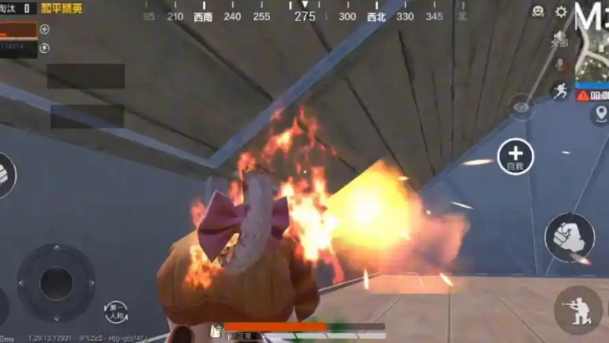和平精英大橘为重铝热弹伤害测试r