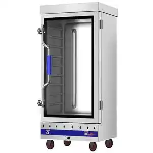 乐创(lecon)食堂电热蒸饭柜商用小型蒸饭机蒸饭车4盘6盘8盘10盘