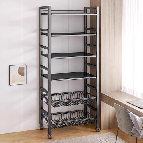 厨房置物架落地多层蔬菜收纳层架家用多功能杂物架靠墙零食置物架