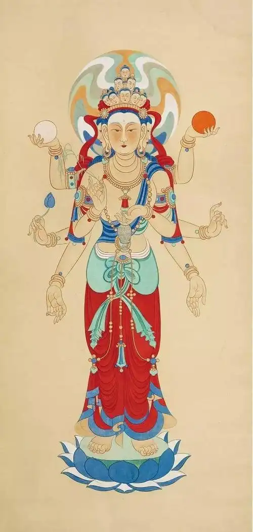 张大千临摹敦煌壁画高清作品全集