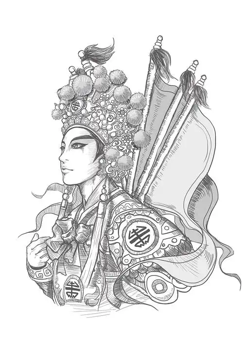 一直很喜欢京剧  国粹嘛~赵云的扮相只画了线稿  静待更新吧汕头