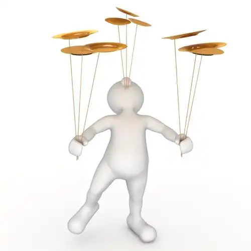 【jpg】杂技转盘子3d小人高清图片矢量素材