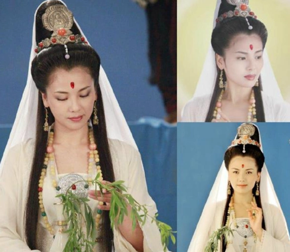 可以说是最经典的观世菩萨二,赵雅芝扮演的观音:非常的漂亮,有气质三