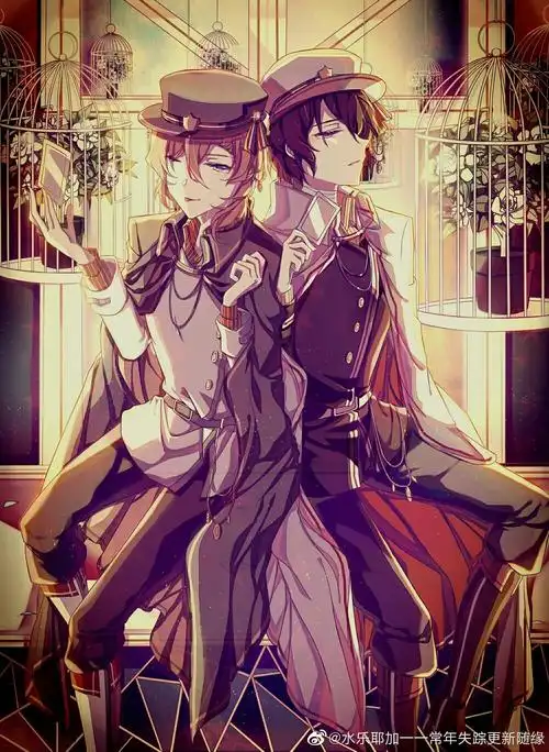 中原中也,太宰治,双黑,文豪野犬双黑x