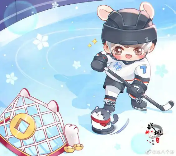 肖战冰球服造型海报花絮照