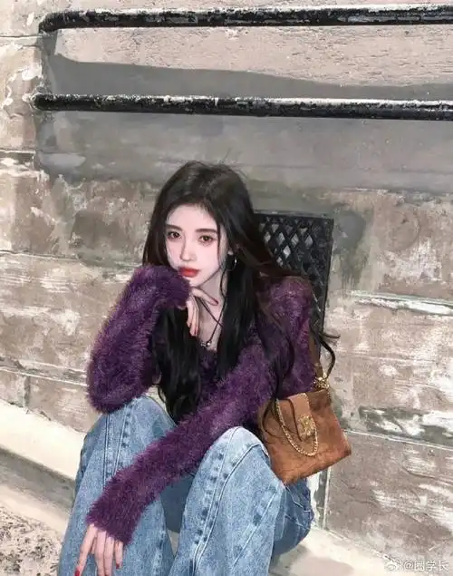 鞠婧祎紫葡萄少女