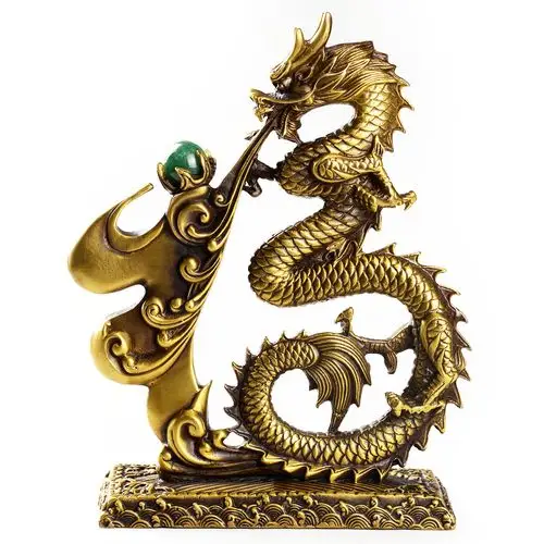 风水阁全铜龙摆件摆件青龙汉龙十二生肖龙摆设摆设家居摆件